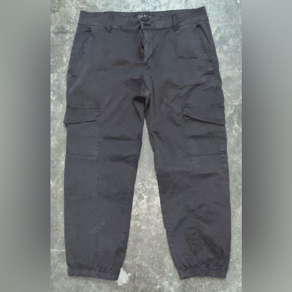 Sanctuary Women Black Rebel Crop Jogger Style Stretch Cotton Cargo Pant Size 30 - Picture 4 of 12